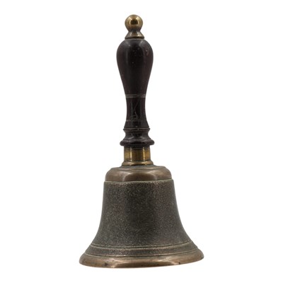 Lot 874 - A Victorian turned-hardwood-handled brass hand...