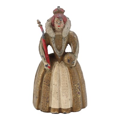 Lot 746 - A diminutive cold-painted diecast lead figure...