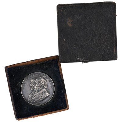 Lot 507 - 1861 silver and bronze medallions...