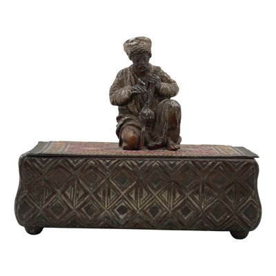 Lot 1495 - An early 20th Century cold-painted table...