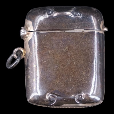 Lot 1088 - A mid 20th Century silver fob vesta...