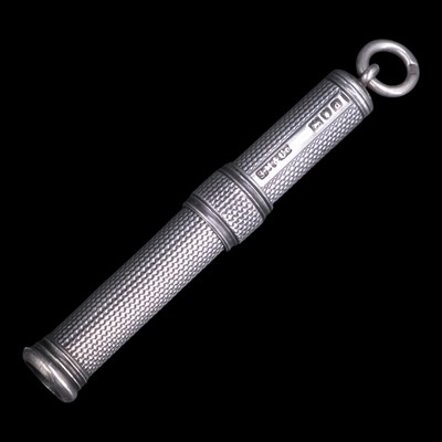 Lot 1149 - An Edwardian Sampson & Mordan silver fob slide...