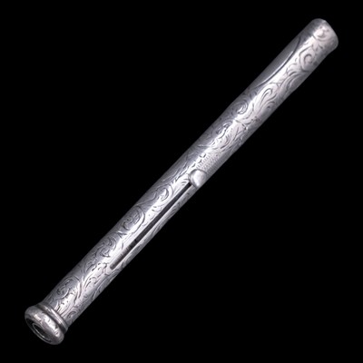 Lot 1151 - A Victorian silver combination dip pen,...