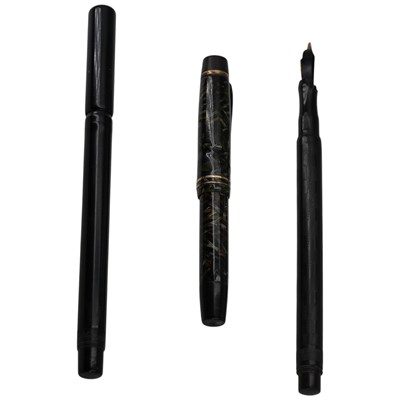 Lot 471 - Three vintage Onoto "The Pen" and self-filling...