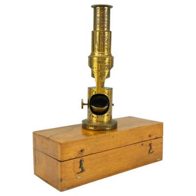 Lot 644 - A late 19th Century student's monocular drum...