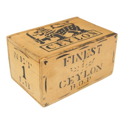 Lot 499 - A mid-20th Century Ceylonese wooden tea...