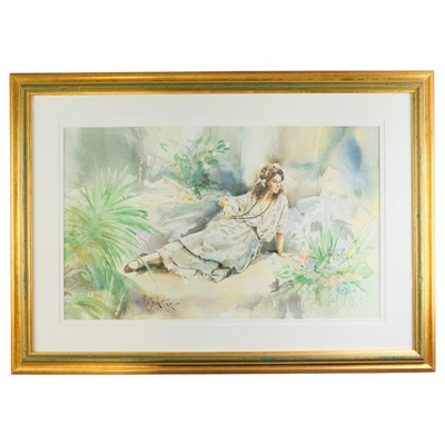Lot 1533 - Gordon King (1939-2022), "Leafy Retreat", an...