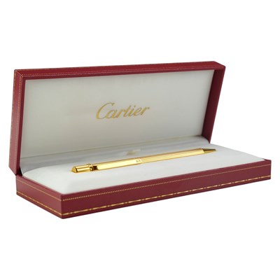 Lot 465 - A Cartier Must II Gordon ballpoint pen, model...