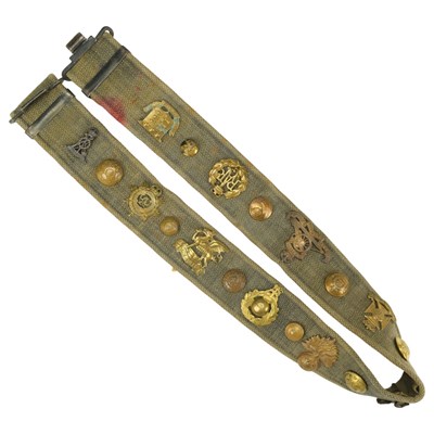 Lot 187 - A British Army Pattern 1937 webbing belt...