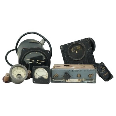 Lot 201 - RAF aircraft instruments, etc, including a...