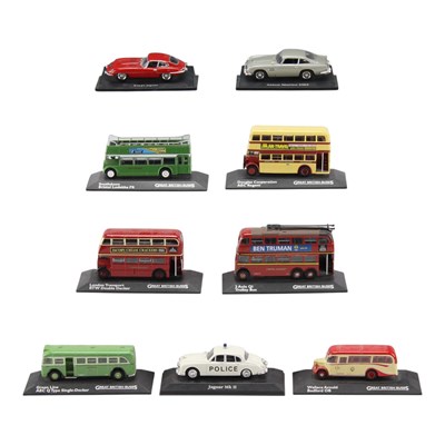 Lot 740 - "Great British Buses" diecast toys, together...