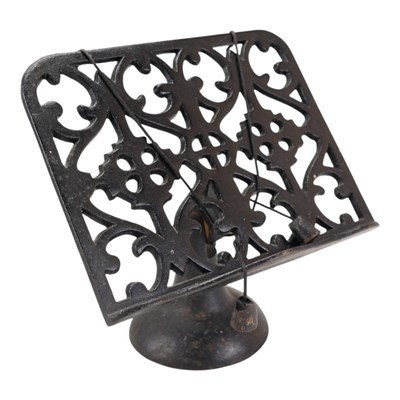 Lot 842 - A Gothic-style cast iron kitchen cookery book...