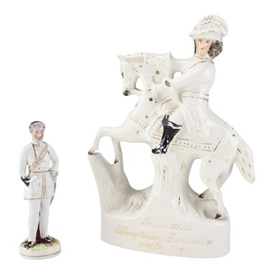 Lot 1022 - A Victorian Staffordshire figurine of Louis...