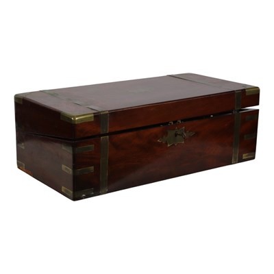 Lot 913 - A large Victorian brass-mounted mahogany...