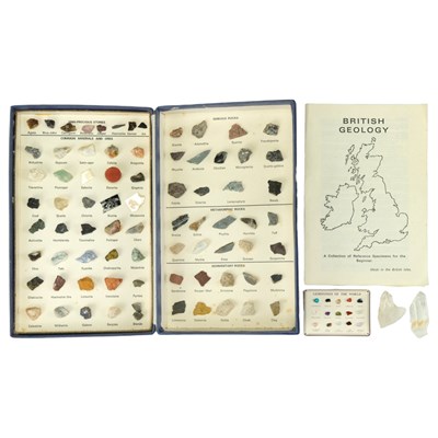 Lot 639 - A boxed "British Geology" rock, mineral and...