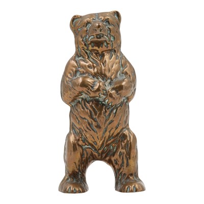 Lot 880 - A novelty brass money box in the form of a...