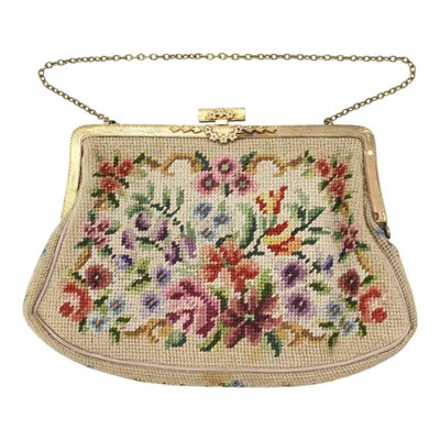 Lot 817 - A vintage "tapestry" evening bag, circa second...