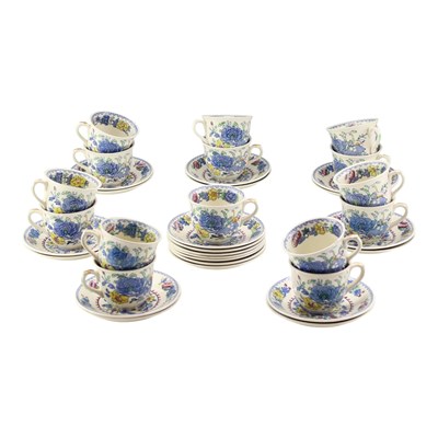 Lot 1016 - A group of Mason's "Regency" teacups and saucers