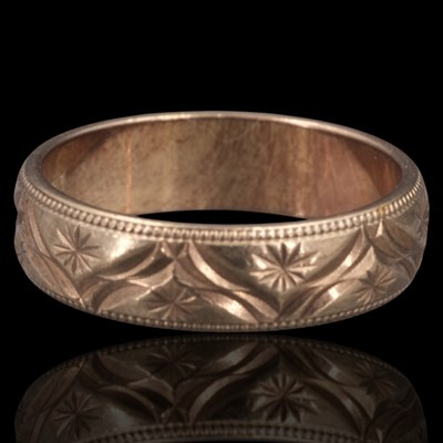 Lot 1379 - A late 20th Century 9 ct gold ring, being a...