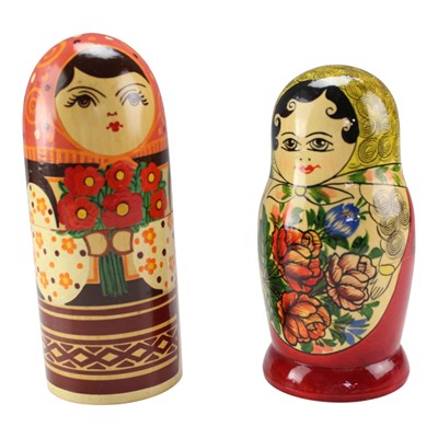 Lot 773 - Two Russian matryoshka dolls, late 20th...