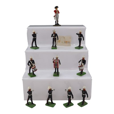 Lot 677 - A group of Britains diecast Royal Marines...