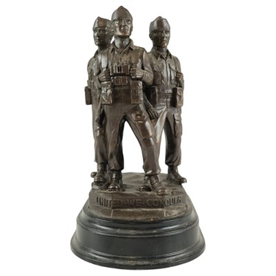 Lot 159 - A cold-cast bronze sculpture of the Commando...