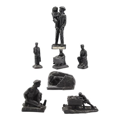 Lot 1025 - A group of coal mining-related figures, made...
