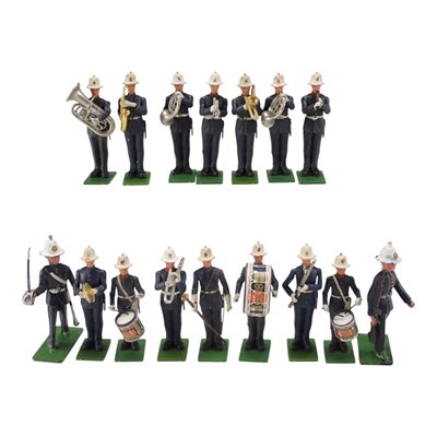Lot 669 - A group of Britains plastic Royal Marines Band...