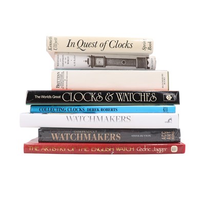 Lot 289 - A group of books on horology, including Jagger,...