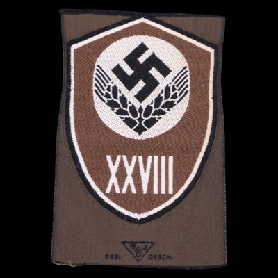 Lot 83 - A German Third Reich RADwJ machine-woven tunic...