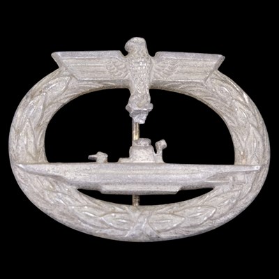 Lot 107 - A German Third Reich U-Boat War badge by...