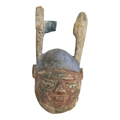 Lot 930 - A West African Yoruba gelede mask or headdress,...