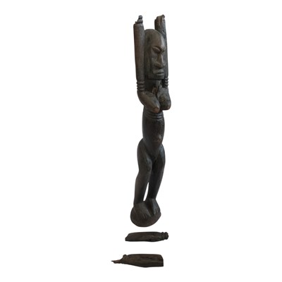 Lot 934 - A West African Dogon ancestor figure, carved...