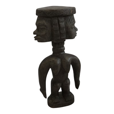 Lot 937 - A West African double-headed Baule blolo bla...