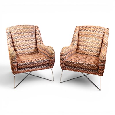 Lot 1584 - A pair of Alstons Vermont accent armchairs