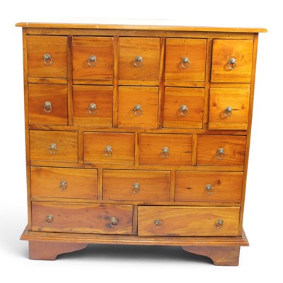 Lot 1590 - An "Ancient Mariner" hardwood chest of drawers,...