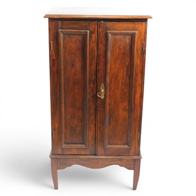 Lot 1610 - A late 19th / early 20th Century music cabinet,...
