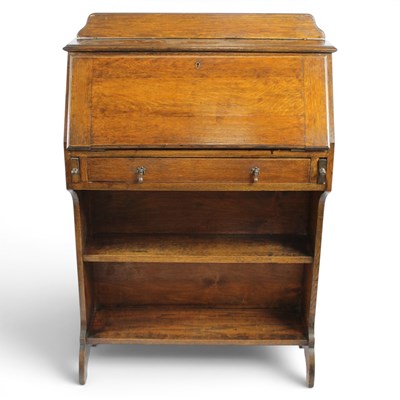 Lot 1612 - A late Victorian / early 20th Century oak...