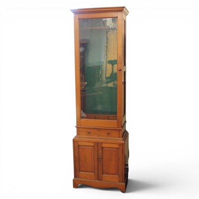 Lot 1618 - A Victorian walnut gun cabinet, 70 cm x 45 cm...