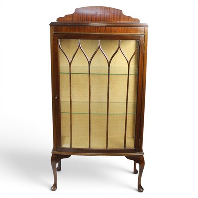 Lot 1620 - A George V glazed mahogany display cabinet, 69...