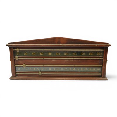 Lot 595A - An early 20th Century mahogany billiards...