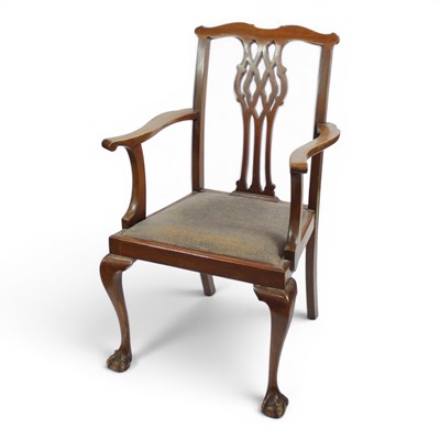 Lot 1678 - An old reproduction George III Chipendale...
