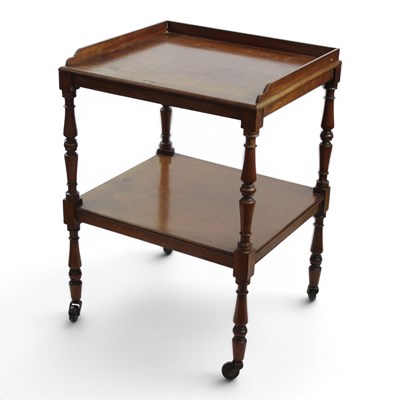Lot 1686 - A Victorian mahogany whatnot / trolley, 52 cm...