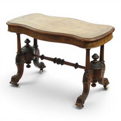 Lot 1688 - A Victorian walnut occasional table, 78 cm x...
