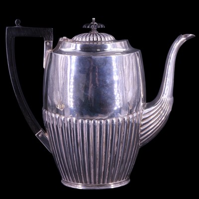 Lot 752 - An early 20th Century silver four-piece tea...
