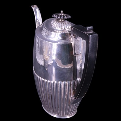 Lot 752 - An early 20th Century silver four-piece tea...