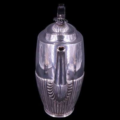 Lot 752 - An early 20th Century silver four-piece tea...