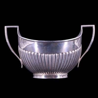 Lot 752 - An early 20th Century silver four-piece tea...