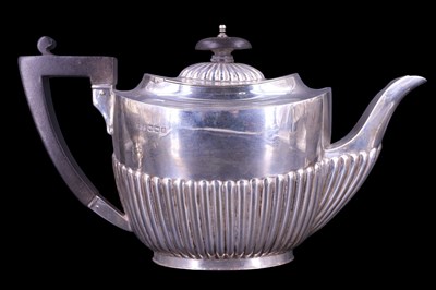 Lot 752 - An early 20th Century silver four-piece tea...