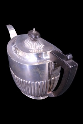 Lot 752 - An early 20th Century silver four-piece tea...